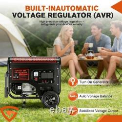 PORTABLE PETROL GENERATOR With WHEELS HANDRAIL RECOIL START 3000W 215CC 4 STROKE