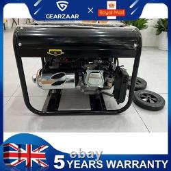 PORTABLE PETROL GENERATOR With WHEELS HANDRAIL RECOIL START 3000W 215CC 5.5HP 220V