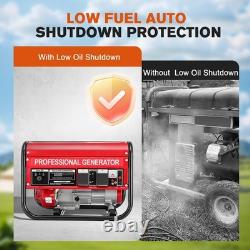 Petrol Engine Generator 6500w 4-stroke 7.5hp Ohv Recoil Start Portable 220v Uk