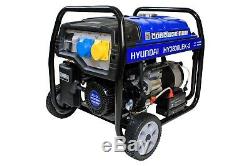 Petrol Generator 3.2kW 3200W 4kVA Electric Start Catering Portable Site HYUNDAI