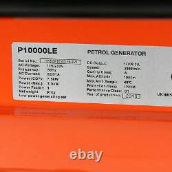 Petrol Generator 7.9kW 7900W 9.8kVA Electric Start Portable Site Power 230/115V