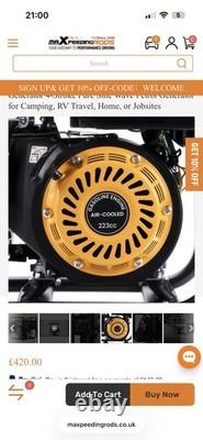 Petrol Generator Portable Inverter 3.5KW Quiet for Camping Home Power 4 Stroke