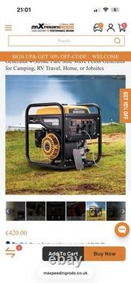 Petrol Generator Portable Inverter 3.5KW Quiet for Camping Home Power 4 Stroke
