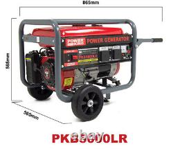 Petrol Generator Portable PKB5000LR 3200w 4KVA with Wheels
