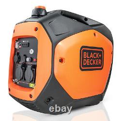 Petrol Generator Portable Silent 2.2 Kw 2.8 kVA 2000w Inverter Black & Decker