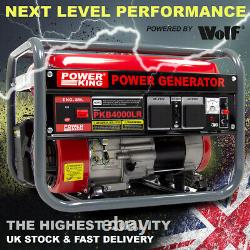 Petrol Generator PowerKing Portable PKB4000LR 2800w 3.5KVA Quiet Camping Power