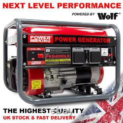 Petrol Generator PowerKing Portable PKB4000LR 2800w 3.5KVA Quiet Camping Power