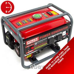 Petrol Generator PowerKing Portable PKB4000LR 2800w 3.5KVA Quiet Camping Power