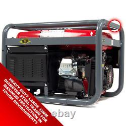 Petrol Generator PowerKing Portable PKB5000ES 3200w 4KVA Electric Camping Oil