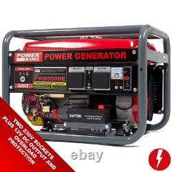 Petrol Generator PowerKing Portable PKB5000ES 3200w 4KVA with Wheels & Oil