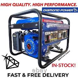 Petrol Generator Silent Portable 4 Stroke Engine Camping 2000w 7HP 2KW CHEAPEST