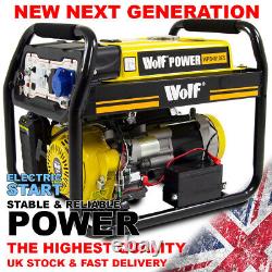 Petrol Generator Wolf Portable WPB4010ES 3000w 3.75KVA Electric Camping Power