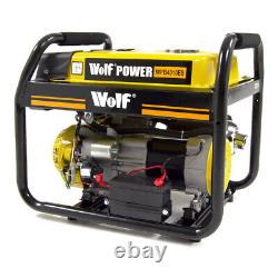 Petrol Generator Wolf Portable WPB4010ES 3000w 3.75KVA Electric Camping Power