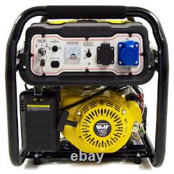 Petrol Generator Wolf Portable WPB4010ES 3000w 3.75KVA Electric Camping Power