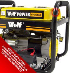 Petrol Generator Wolf Portable WPB4010ES 3000w 3.75KVA Electric Camping Power