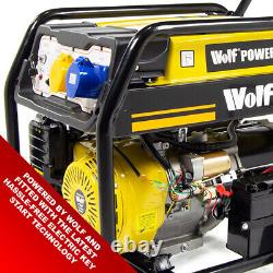 Petrol Generator Wolf Portable WPB9510ES 7500w 9.4KVA Electric Camping Power