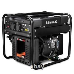 Petrol Inverter Generator 3.0 Kw Quiet Portable Camping Böhmer-AG i-5000W
