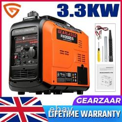 Petrol Inverter Generator 3.3kw Lower Noise For Home Backup Emergency Camping Rv