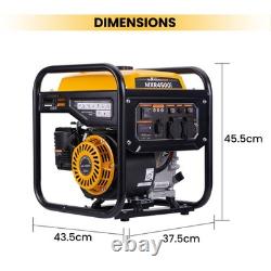 Petrol Inverter Generator 3.5KW 3200W 2x 230V 13 AC Outlets 2x USB Outlets