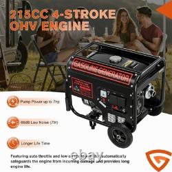 Petrol Inverter Generator 3kW Quiet Portable with Wheels Lightweight 15L Fuel Tank