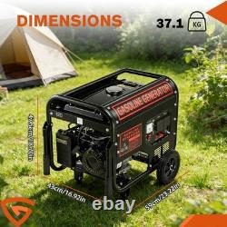 Petrol Inverter Generator 3kW Quiet Portable with Wheels Lightweight 15L Fuel Tank