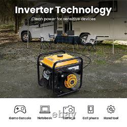Petrol Inverter Generator Portable Silent 26kg 3.2KW UK Plug For Camping Outdoor