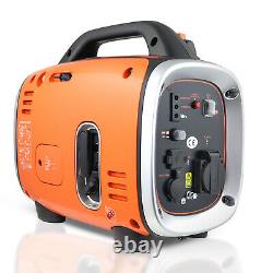 Petrol Inverter Generator Portable Silent Suitcase 900w 1.1kVa Black & Decker