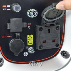 Petrol Inverter Generator Portable Silent Suitcase 900w 1.1kVa Black & Decker