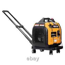 Petrol Inverter Generator Silent Portable 3000W 4Stroke Engine Camping + Trolley