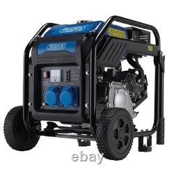 Petrol Open Frame Inverter Generator with Wheels, 3800W 6.5hp, Draper 98683
