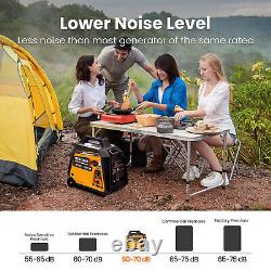 Portable Generator Inverter 3.5KVA 3200W Petrol / LPG Dual Fuel Genset Wheel Kit