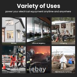 Portable Inverter Generator 3200W Digital Display Camping RV travel jobsites