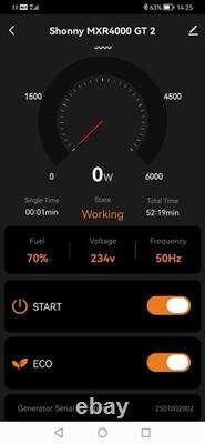 Portable Inverter Generator 3200W Petrol LPG Dual Fuel E-Start App Camping Power