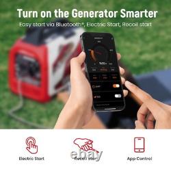 Portable Inverter Generator 3200W Petrol/LPG Electric Start Bluetooth App 24kg