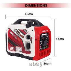 Portable Inverter Generator 3200W Petrol/LPG Electric Start Bluetooth App 24kg