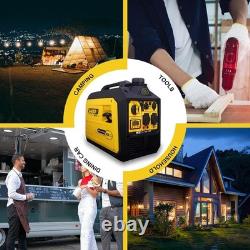 Portable Inverter Generator 3400 Watt Petrol 144cc 5L Powered, Home, Camping, RV