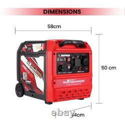 Portable Inverter Generator 5000W Petrol+ App Start For Outdoor Power Supply
