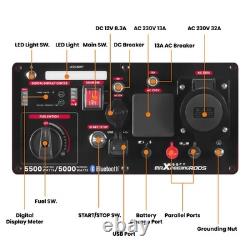 Portable Inverter Generator 5000W Petrol+ App Start For Outdoor Power Supply