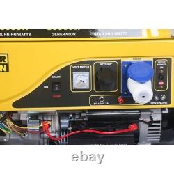 Portable Key Start Petrol Engine Generator 10.5kva 16hp 4stroke G9000w New