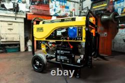 Portable Key Start Petrol Engine Generator 10.5kva 16hp 4stroke New Uk
