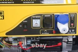 Portable Key Start Petrol Engine Generator 10.5kva 16hp 4stroke New Uk