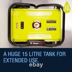 Portable Petrol Generator 2700w Electric Backup Camping Power Bohmer 3000K