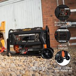 Portable Petrol Generator 3300W 7HP 4 Stroke 210cc Electric Key Start Digital