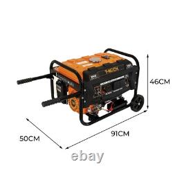 Portable Petrol Generator 3300W 7HP 4 Stroke 210cc Electric Key Start Digital