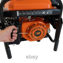 Portable Petrol Generator 3300W 7HP 4 Stroke 210cc Electric Key Start Digital