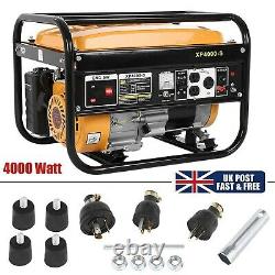 Portable Petrol Generator 4000 Bohmer Electric 5HP 3.5KVA Quiet Camping Power