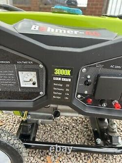 Portable Petrol Generator 4 Stroke 2.7KW 230V AC & 12V DC Bohmer-AG WX-2700