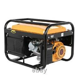 Portable Petrol Generator 4-Stroke 4000w Electric Recoil Start Camping Power UK