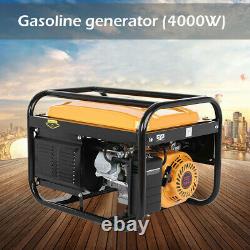 Portable Petrol Generator 4-Stroke 4000w Electric Recoil Start Camping Power UK