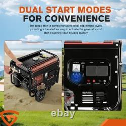 Portable Petrol Generator 5kw 8HP 4 Stroke Electric Start Single Phase & Wheels